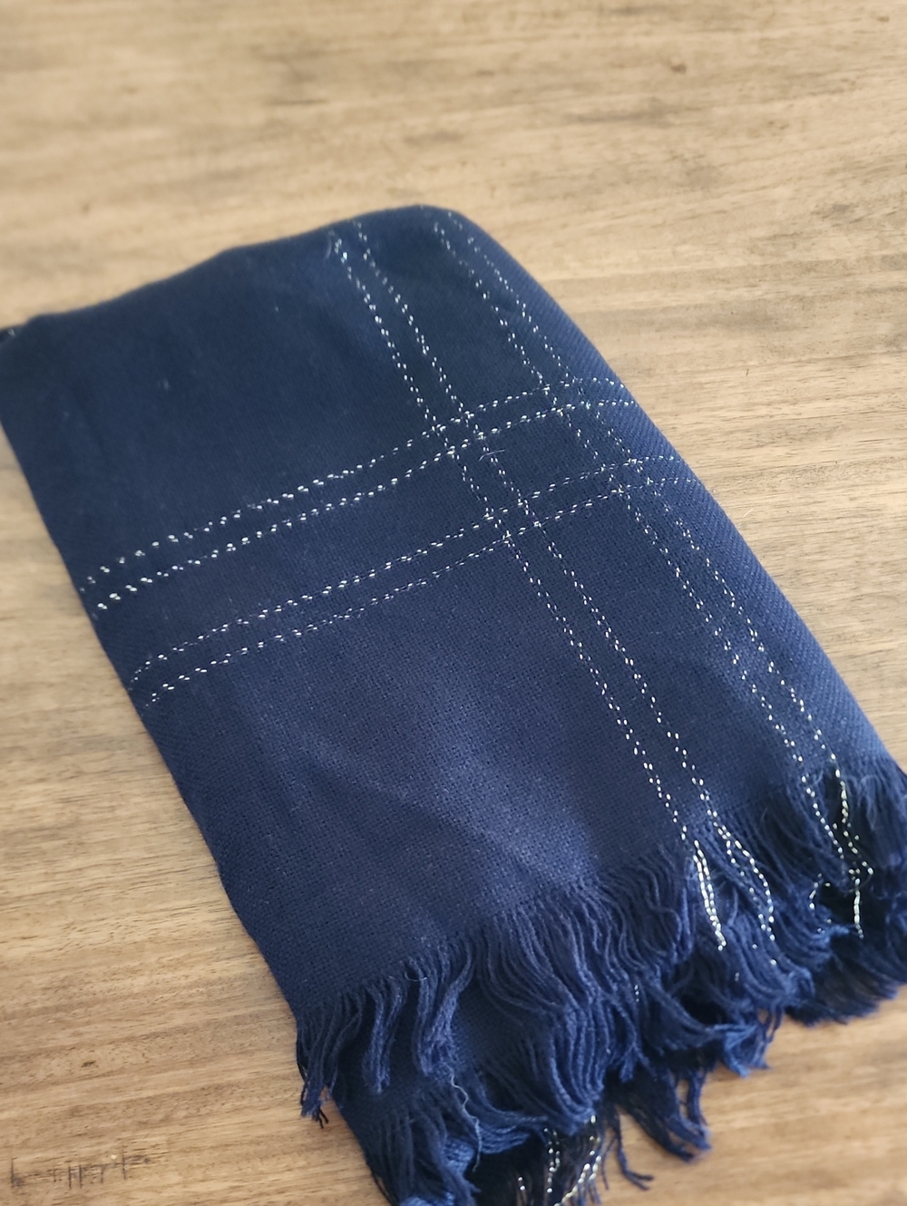 Women’s Black Wrap - Lightweight Fringe